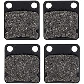 NICHE Front Brake Pad Set for Yamaha 3GD-W0045-01-00 Semi-Metallic 2 Pack | Yamaha, Fits 2007-2014 Grizzly 350; 1990-2001 Banshee 350; 1999 Big Bear 350; 2001-2009 Bear Tracker 250
