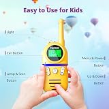 Inspireyes Rechargeable Walkie Talkies 3-Pack Kids Long Range 48hr Battery view 6