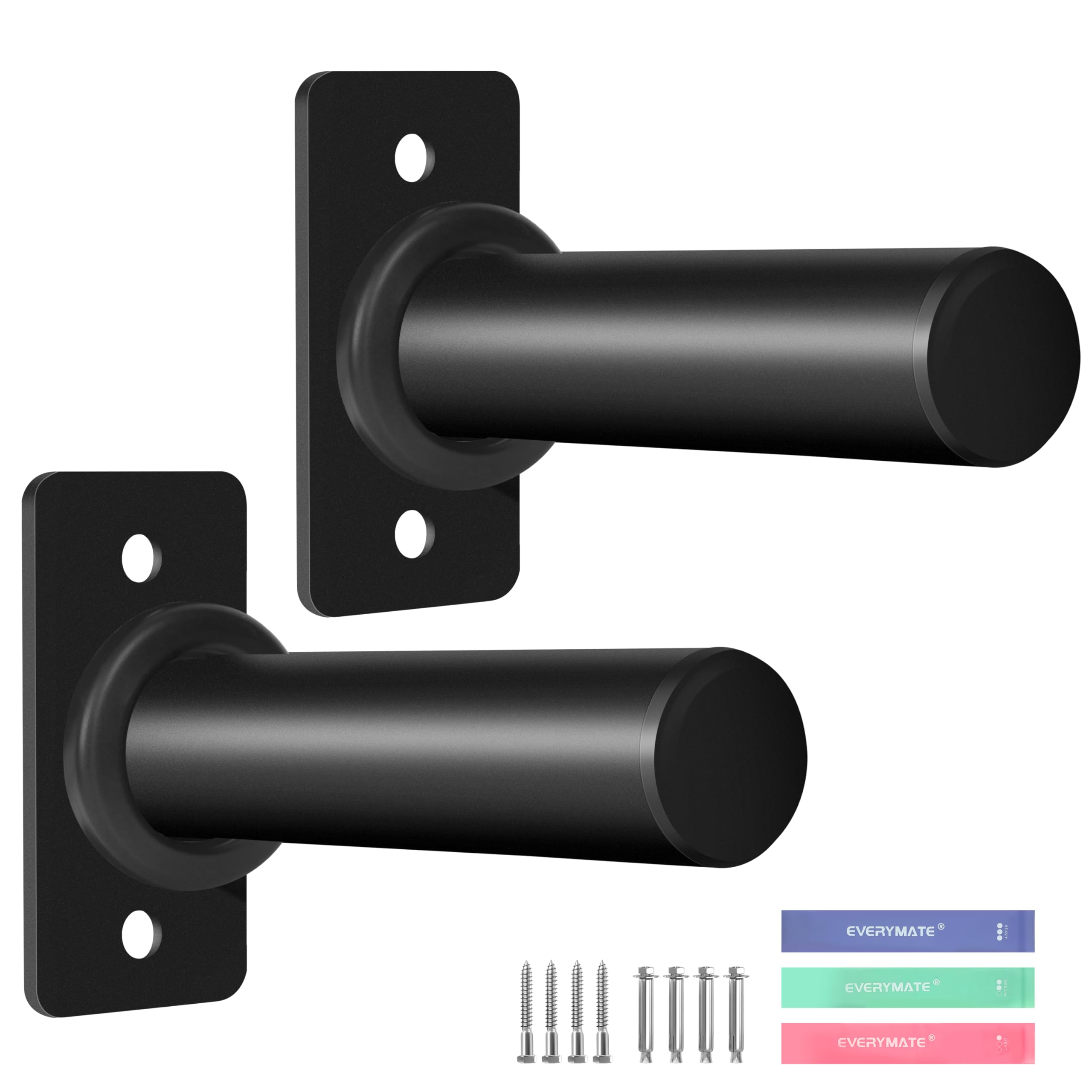 Photo 1 of EVERYMATE Weight Plate Holder: Wall Mounted Weight Rack Storage for Olympic Weight Plate,Home Gym Organizer?Upgrade Length and Thick Steel?