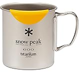 Snow Peak Lightweight Single Wall Titanium Backpacking, Camping Mug