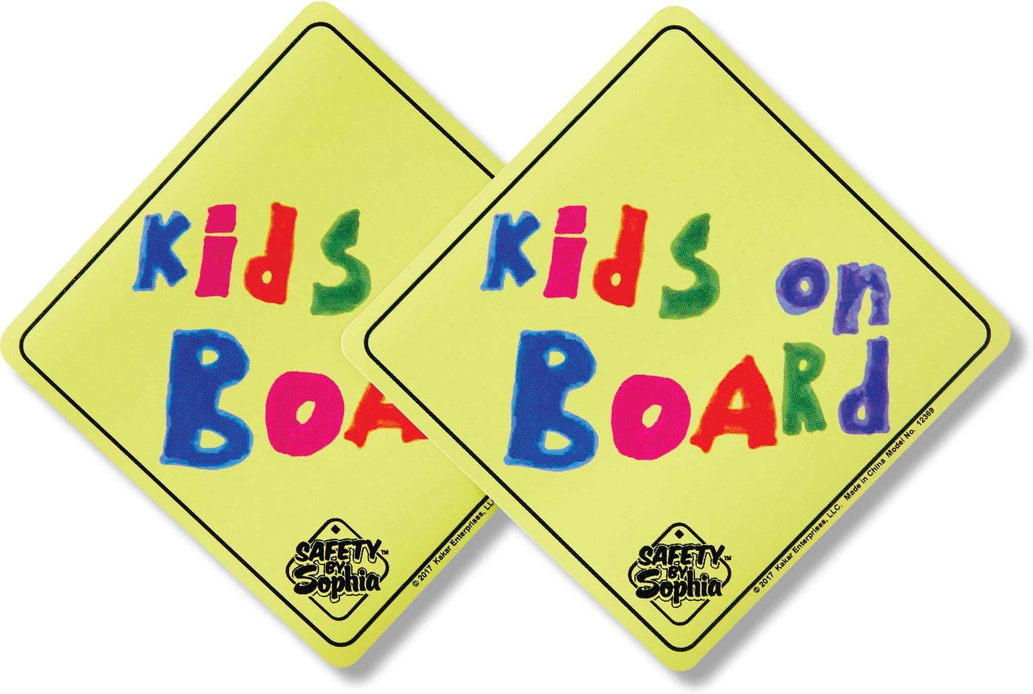 Kids on Board Car Magnet 2 Pack