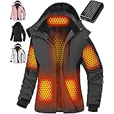 Women Heated Jacket Battery Pack Included Ski Snow Graphene Coat Christmas Xmas Birthday Gift Work Wife Husband Brother Son Girlfriend gf Who Have Everything Unique Nice Best Top Cool Valentines Day