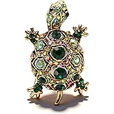 Turtle Brooch Rhinestone Brooch Turtle Jewelry for Women Brooches and Pins for Women Turtles Gifts