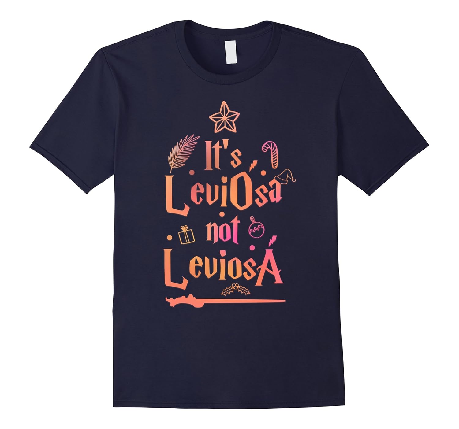 It's LeviOsa Not LevioSA Christmas Cute Pink C3 T-shirt-Rose