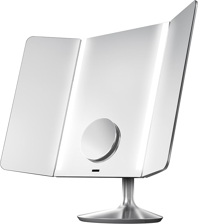 simplehuman Sensor Mirror Pro Wide View, 1x Magnification + 10x Detail