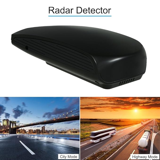 KKmoon 12 V Auto Vehículo Radar Warner regulación de la Velocidad Detector total de velocidad de banda voz de alarma de seguridad + Pantalla LCD ...