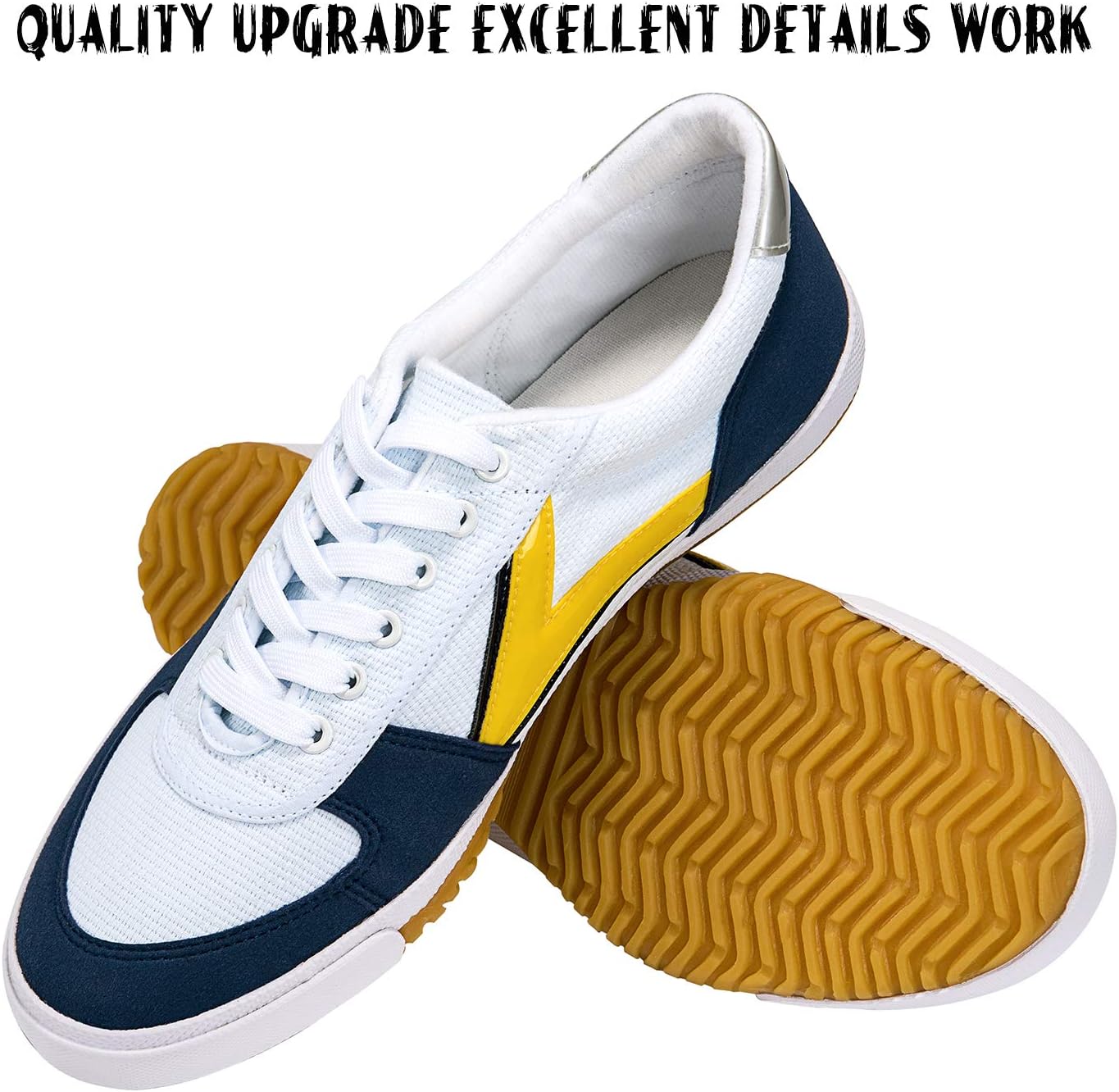 DOUBLESTAR MR Rubber Sole Lightweight Breathable Martial Arts Parkour Kung Fu Tai Chi Jogging Training UFC MMA Walking Shoes for Men/Women/Children Sneaker
