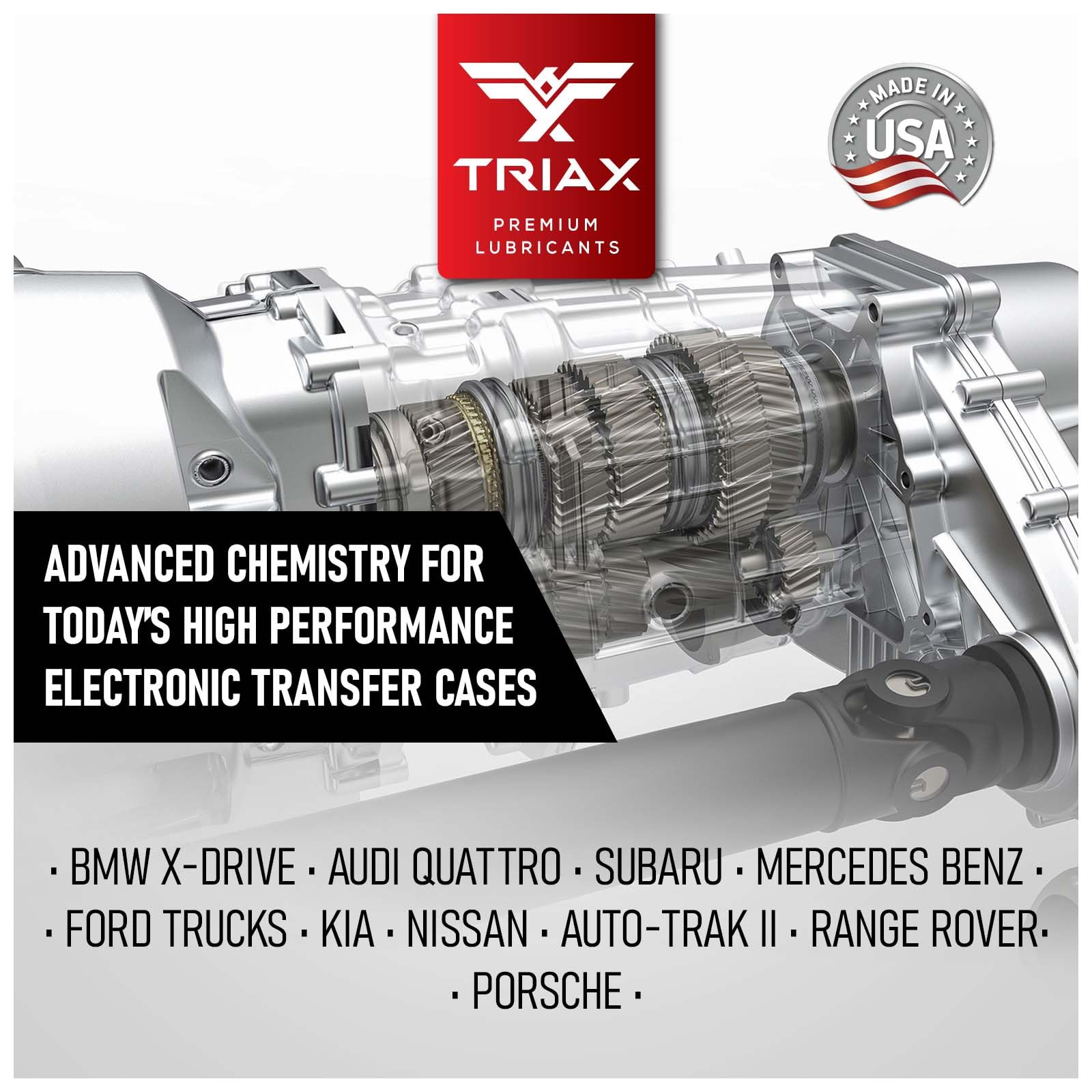 TRIAX DTF-1 Verteilergetriebeöl vollsynthetisch - Für BMW xDrive Audi Quattro Porsche VW AWD- und 4x4-Systeme 0,946 L (1 Quart) 4