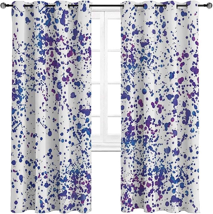 Amazon.com: carmaxshome Abstract Blackout Window Curtain 63 inch Length