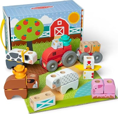 - Blockables - La Ferme 56 Pièces - Jouet En Bois