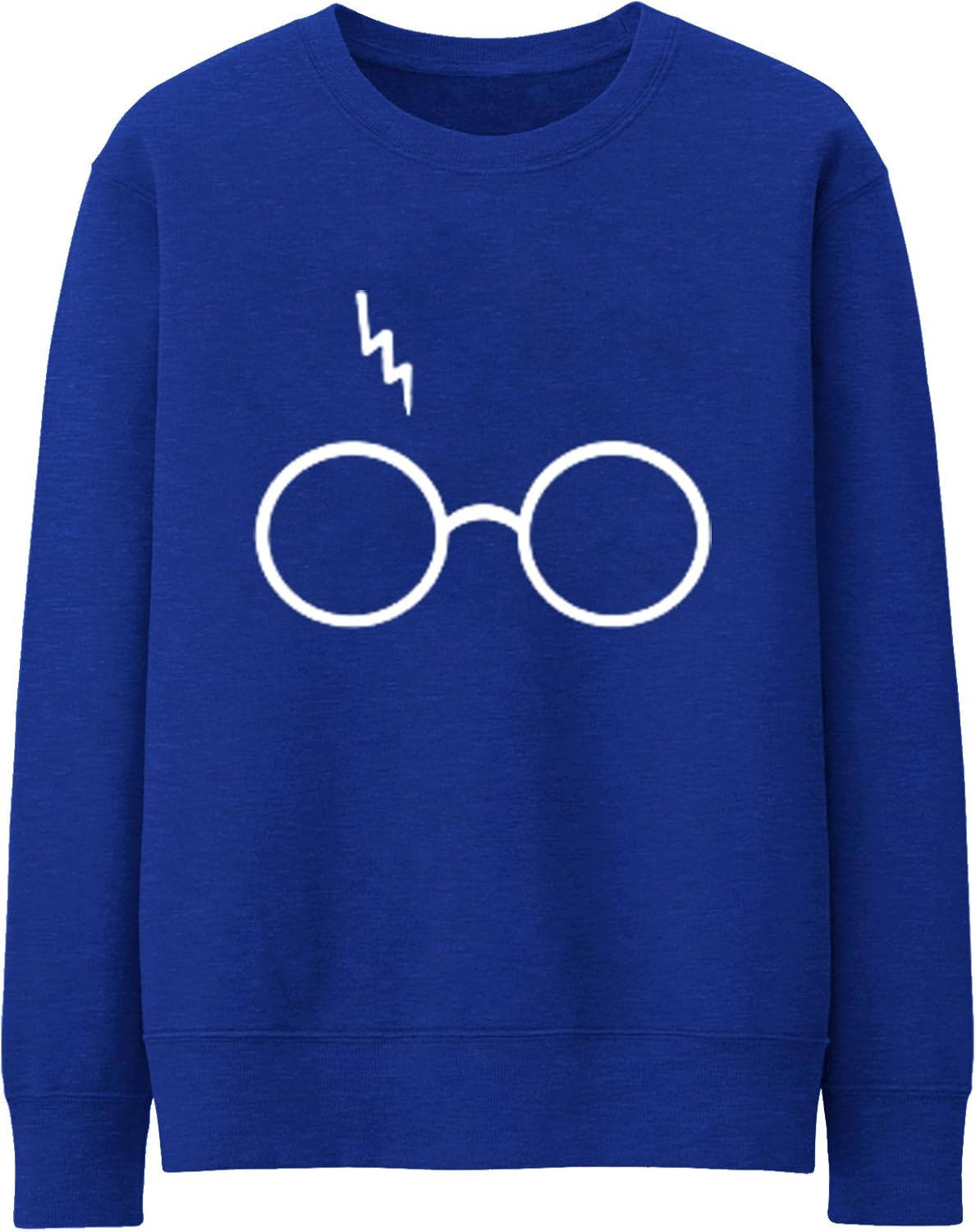 Unisex Men Women Harry Potter Glasses Light Sweatshirt Jumper Sweatshirt Tops Small Blue Amazon Co Uk Clothing