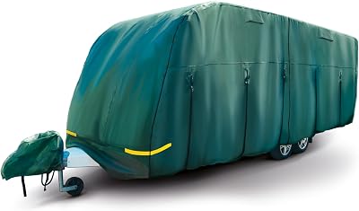Maypole Caravan Cover 4.1M Breathable 4-Ply Green Fits 5M-5.6M