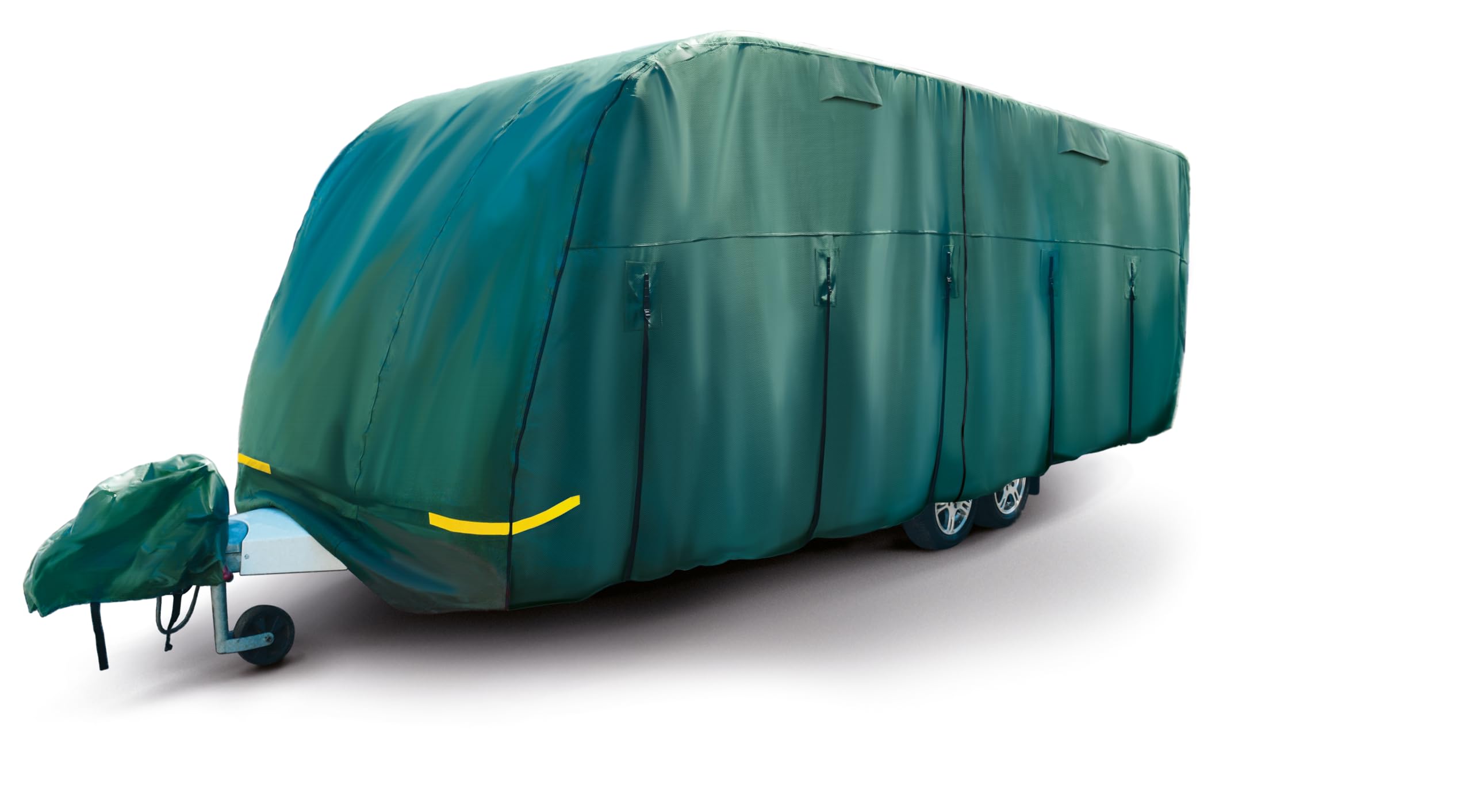 Maypole Caravan Cover 5-5.6M or 17-19Ft 4-Ply Breathable Water Resistant, Green