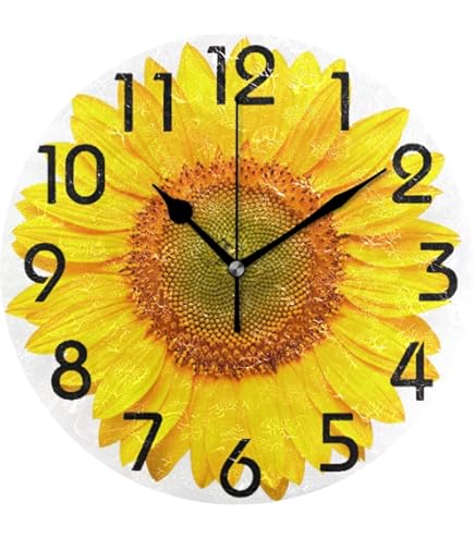 Amazon.com: Wall Hanging Flower Clock with Analog Number Face