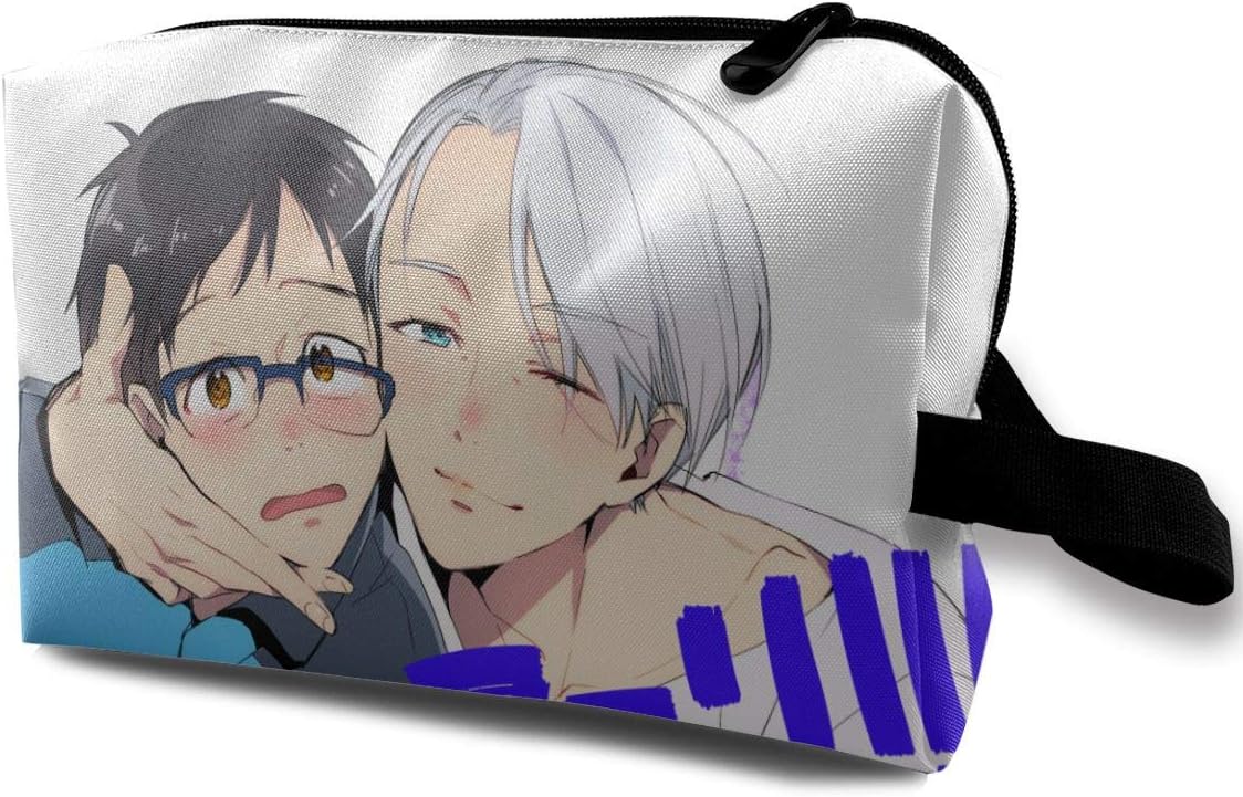 NarcNton Yuri On ICE Cosmetic Case Travel Cosmetic Bag Portable Travel Bag Art Storage Bag