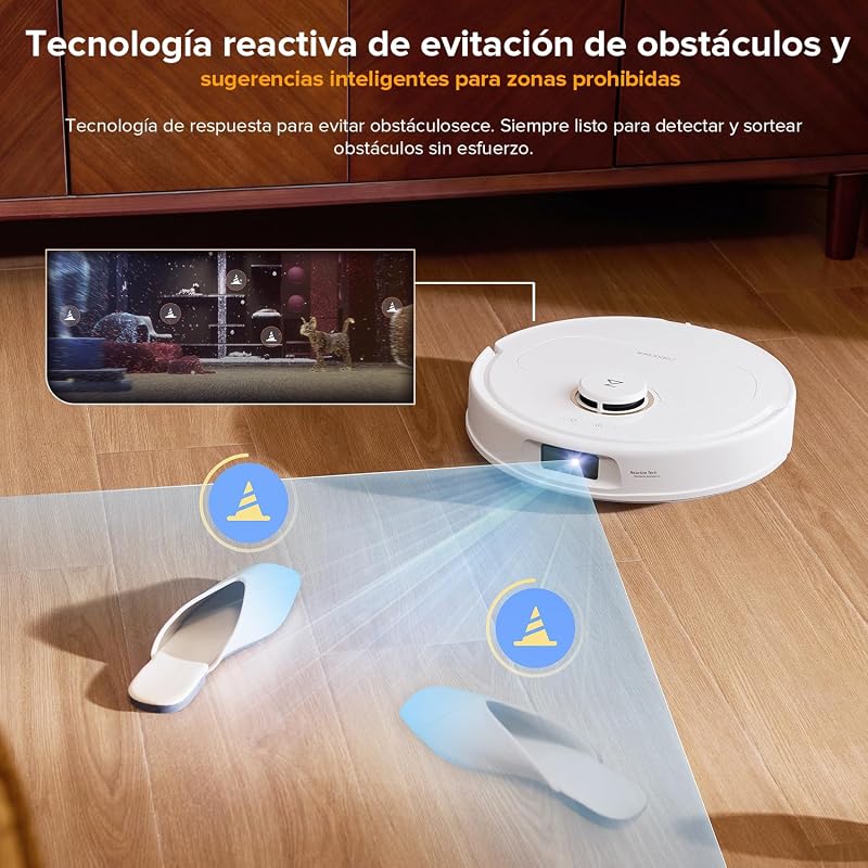 Qrevo S5V Robot Aspirador 12.000Pa de Succión, Blanco