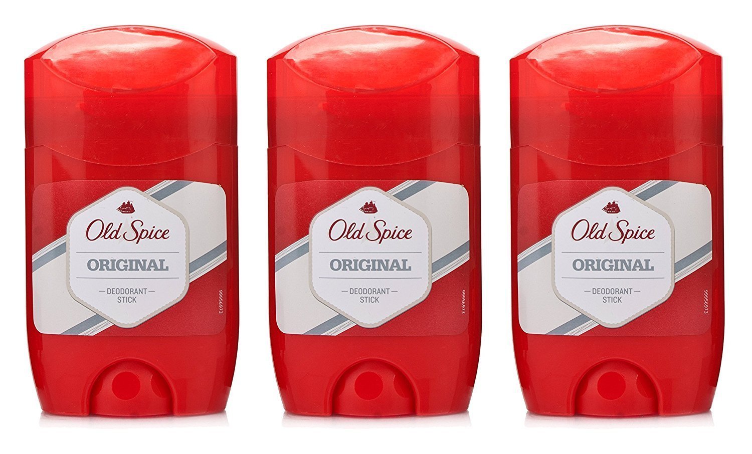 THREE PACKS of Old Spice Original Deodorant/Stick