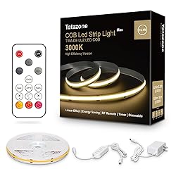 Tatazone White COB Led Strip Lights Max with RF