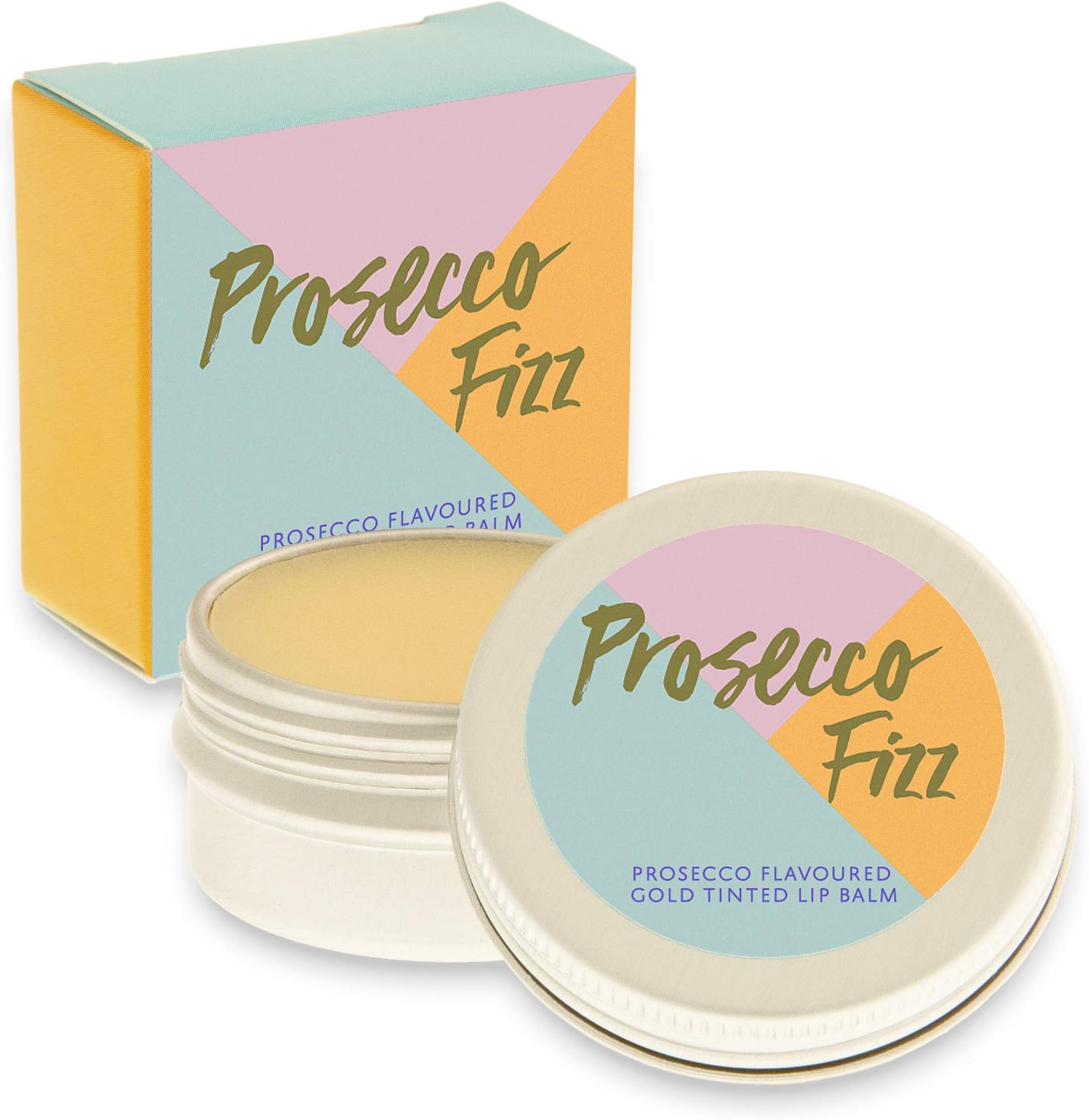 Prosecco Fizz Lip Balm with Gold tint by the Brillant Souk 15g