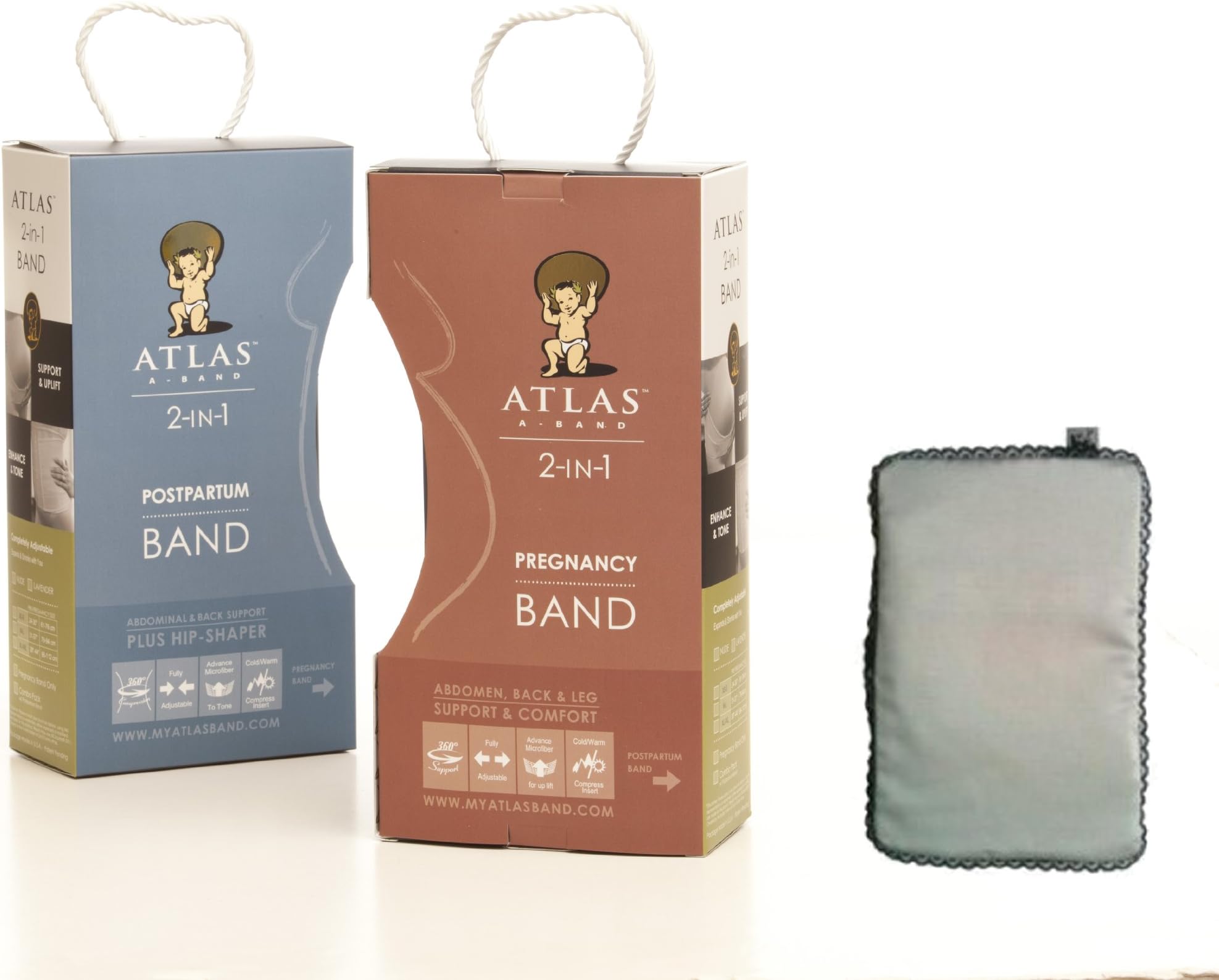 The Cinch Atlas Band Combo: Support Pregnancy Band, Toning Postpartum Band and Cold/Warm Compress - Nude X-Large/XXL