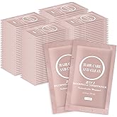 Travel Shampoo & Conditioner, 2 in 1 Shampoo Set Bulk, Mini Size Small Men Women Essential Cleansing Toiletries Amenities for Hotel, Shelter/Homeless/Nursing Home/Charity 0.34 Fl Oz(Pack of 100)