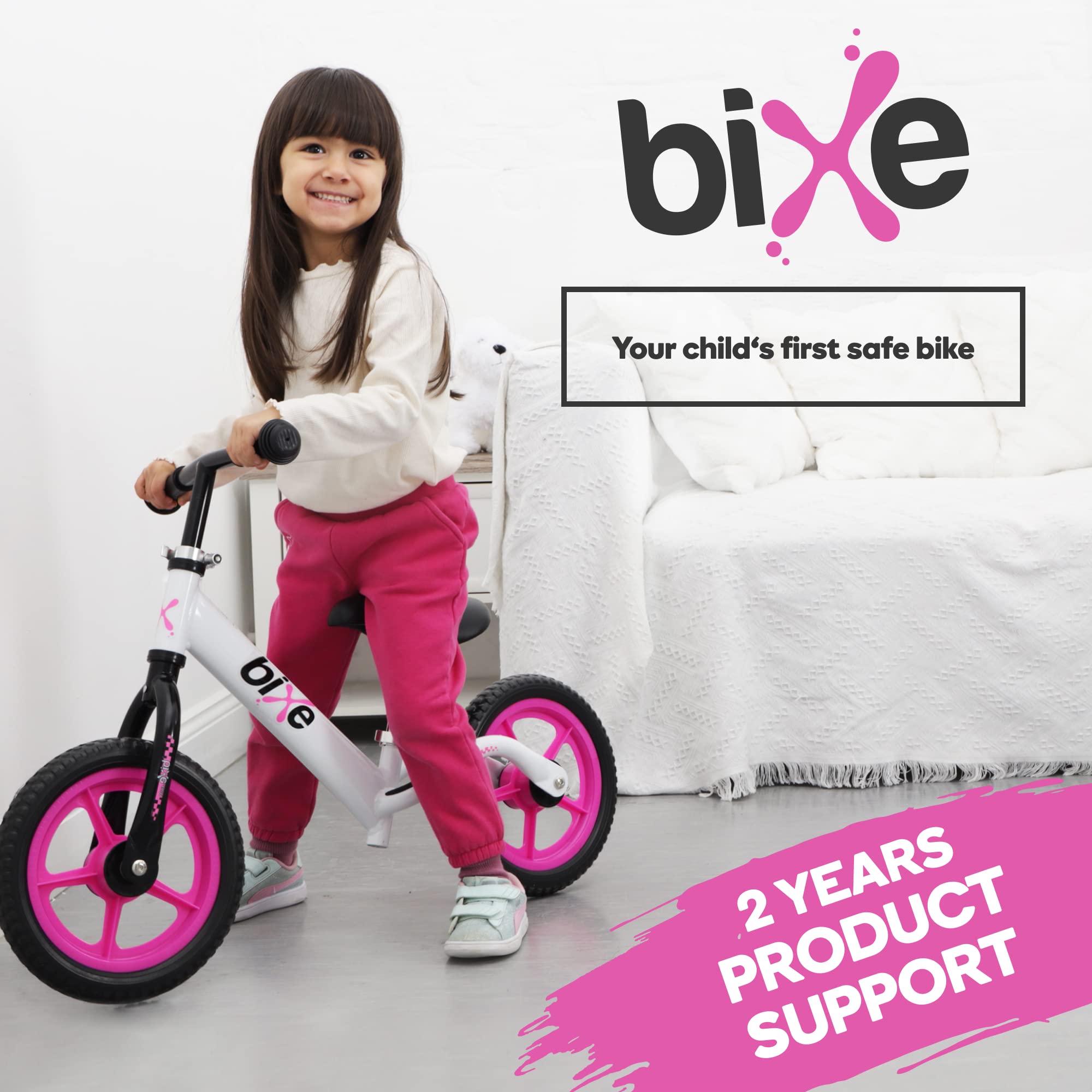 Aluminum Balance Bike for Kids and Toddlers - Lightweight 4LBS - Toddler Bike - No Pedal Training Bicycle - Bikes for 18 Months to 6 Year Old - for 2 3 4 5 Years Old - Pink