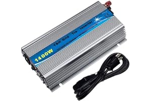 1400W Grid Tie Solar Inverter MPPT Pure Sine Wave Micro Inversor DC30-45V PV Input AC120V/220V for 36V Solar Panel Home Syste