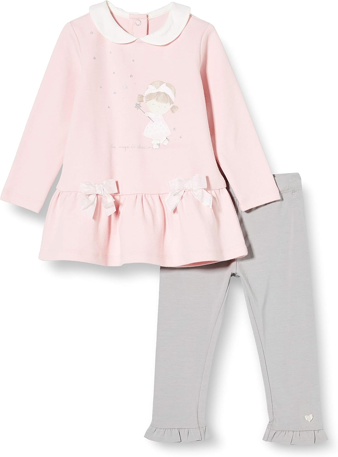 Chicco Completino Abito Manica Lunga Leggings Set di Vestiti Bimba Amazon Abbigliamento