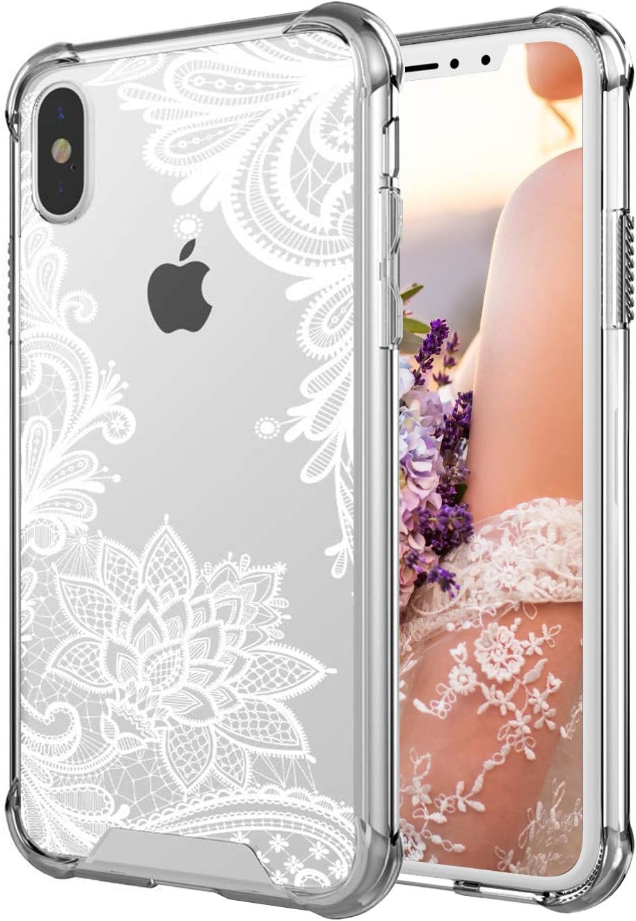 Case for iPhone Xs Max,Cutebe Shockproof Series Hard PC+ TPU Bumper Protective Case for Apple iPhone Xs Max 6.5 Inch 2018 Release Crystal