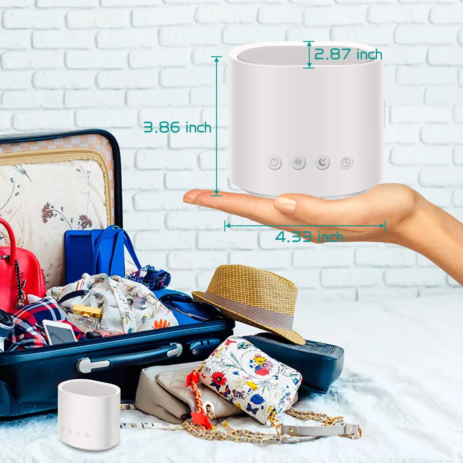 White Noise Machine for Sleeping，Sound Machine with Timer for Baby Kids Adult Sleeping & Relaxation，Sleep Sound Therapy for Home,Office,Travel