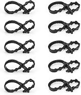 KINGLAKE 10Pcs 30cm Black Tree Straps Adjustable Interlock Garden Ties view 5