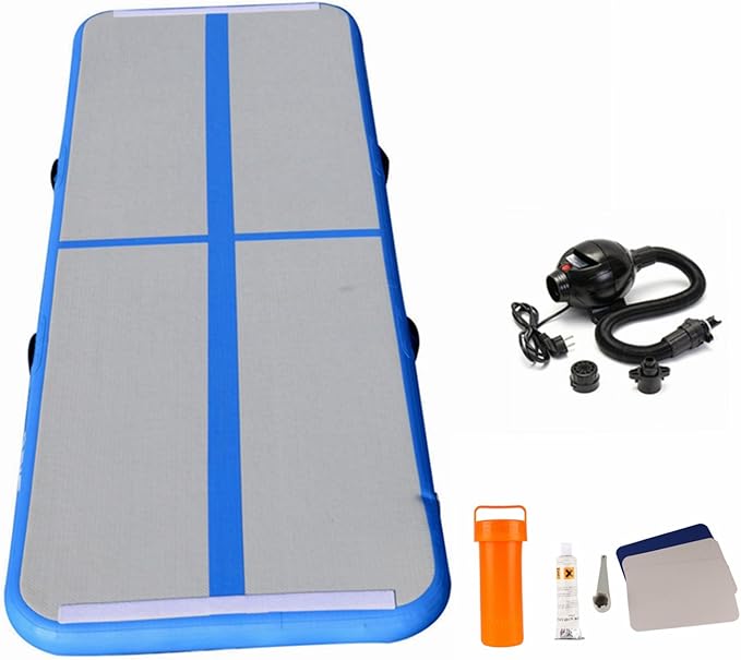 gymnastics on a water mat