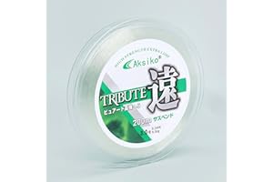 AKSIKO Clear Fishing Line, 656ft Nylon Fishing Wire String, Clear Beading String Cord for Hanging Decorations, Beading and Crafts