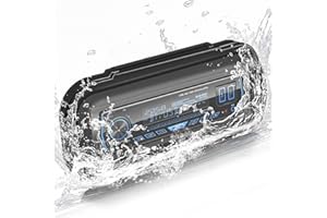 VOXXBASS Water Resistant Marine Radio Cover - Boat Stereo Splash Guard Housing - Marine Stereo Waterproof Case for Universal Single DIN Media Receiver