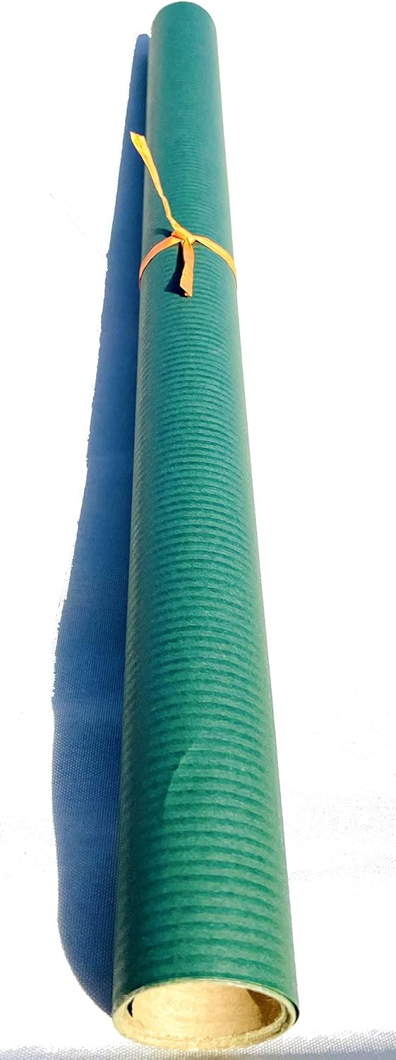 Kraft Wrapping Paper Roll 100% Recycled and Recyclable Gift Wrap (Green 3m), 1 roll (Pack of 1) - Image 5
