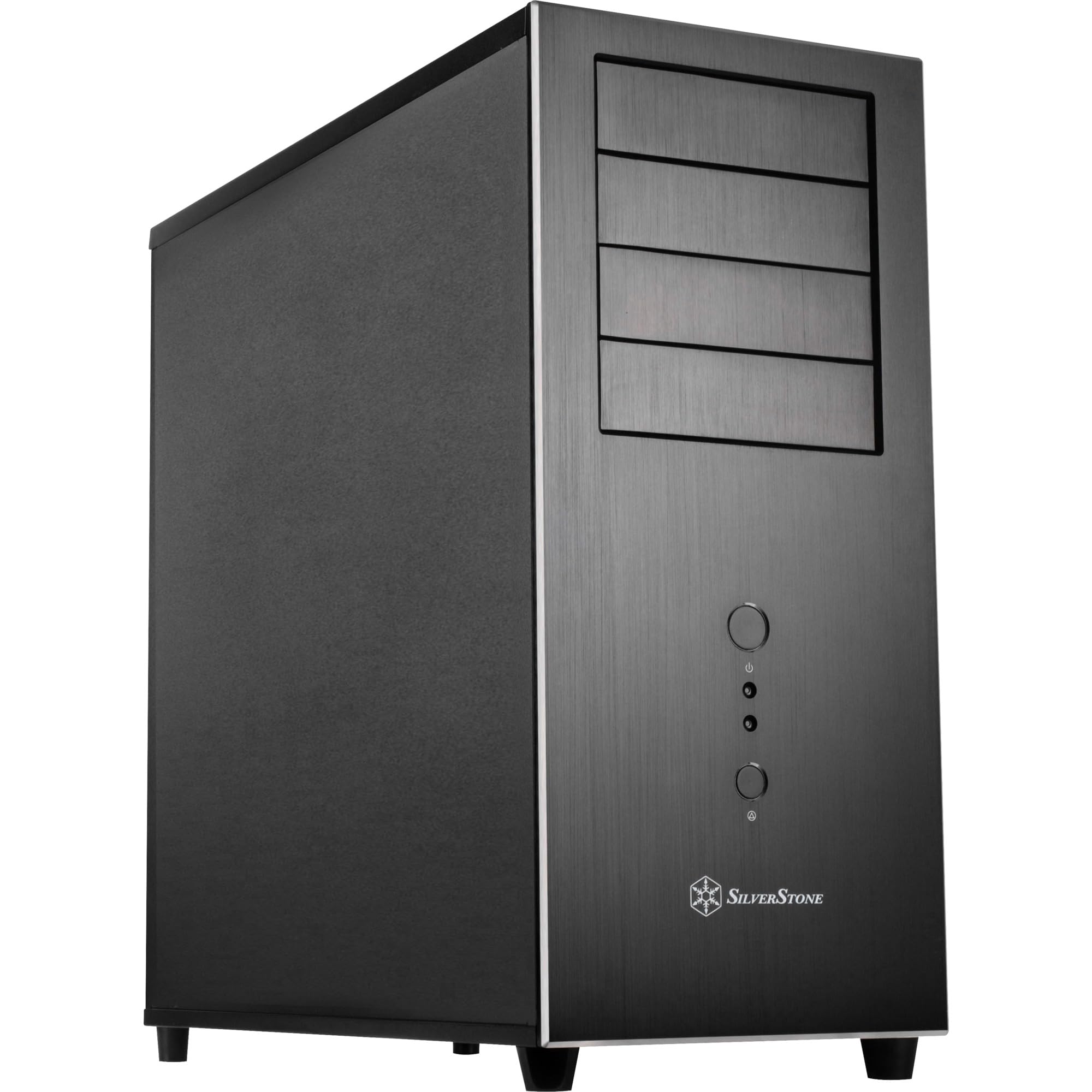 SilverStone SST-TJ04B-E - Temjin Midi Tower SSI-CEB ATX Computer Storage Case, black