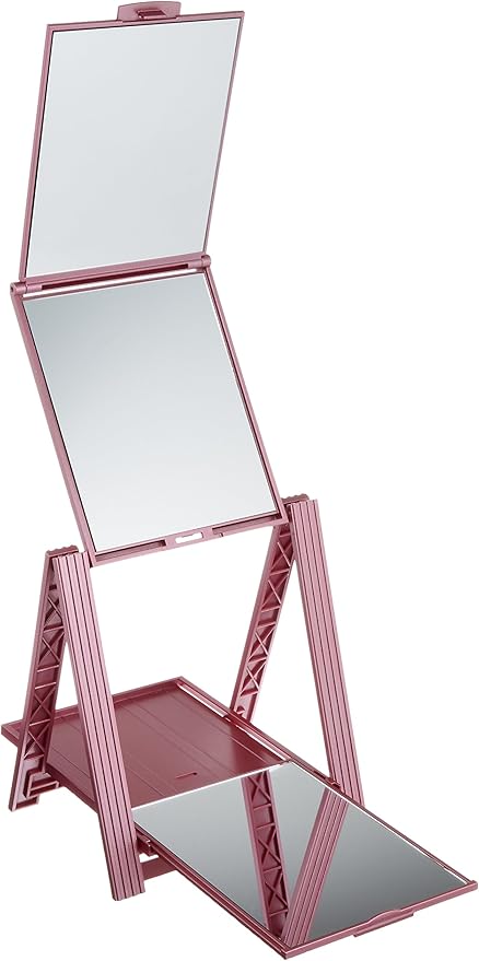 Amazon ナピュアミラー ヘアチェック ナピュアミラー ローズピンク Am 24p 化粧鏡 通販