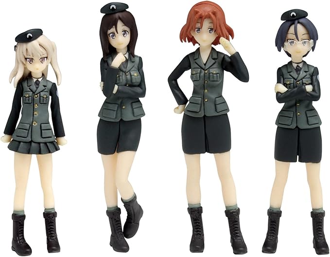 Amazon プラッツ ガールズ パンツァー劇場版 大学選抜チーム フィギュアセット 1 35スケール プラモデル Gpf 18 フィギュア ドール 通販
