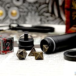 Haxtec Mini Dice Set: Tiny Small Metal DND Dice Set