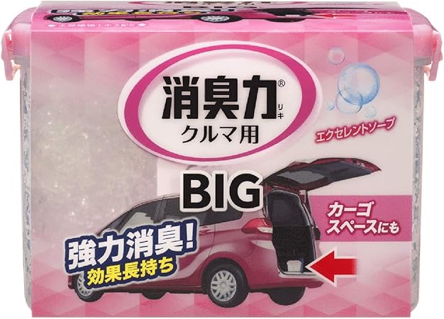 Amazon エステー クルマの消臭力 Big 900g 車用消臭芳香剤 エクセレントソープ K 96 車用芳香剤 車 バイク