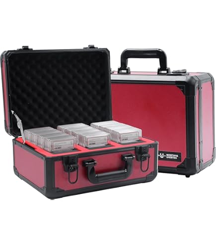 Graded Card Hard Storage Case | Past op 120 platen | Ontworpen voor sportkaarten, PSA, Becketts, BGS, SGC, CGC, Toploaders, One-Touch Etc. Sterke bescherming, afsluitbare doos, inclusief schuimblokken
