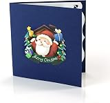 KoCentral Santa Claus 3D Pop Up Christmas Card 15cm x 15cm view 5