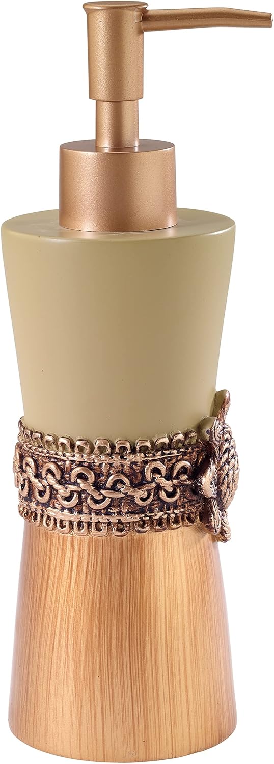 Avanti Braided Medallion Lotion Pump, Gold: Home & Kitchen