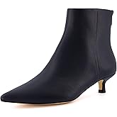 CUSHIONAIRE Women's Barbi Kitten Heel Bootie +Memory Foam, Wide Widths Available