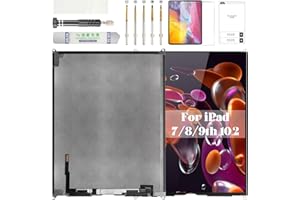 BEXUPULL for iPad 7th Gen Screen Replacement 2020 for iPad 10.2" Screen 8th Gen LCD for iPad 9th Display Repair Kits A2197 A2270 A2197 A2200 2019 2021 Black (Without Digitizer)