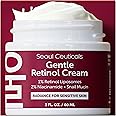 SeoulCeuticals 1% Korean Retinol Night Cream - 97.5% Snail Mucin + 2% Niacinamide Moisturizer for Face - Gentle K Beauty for Sensitive Skin 2oz
