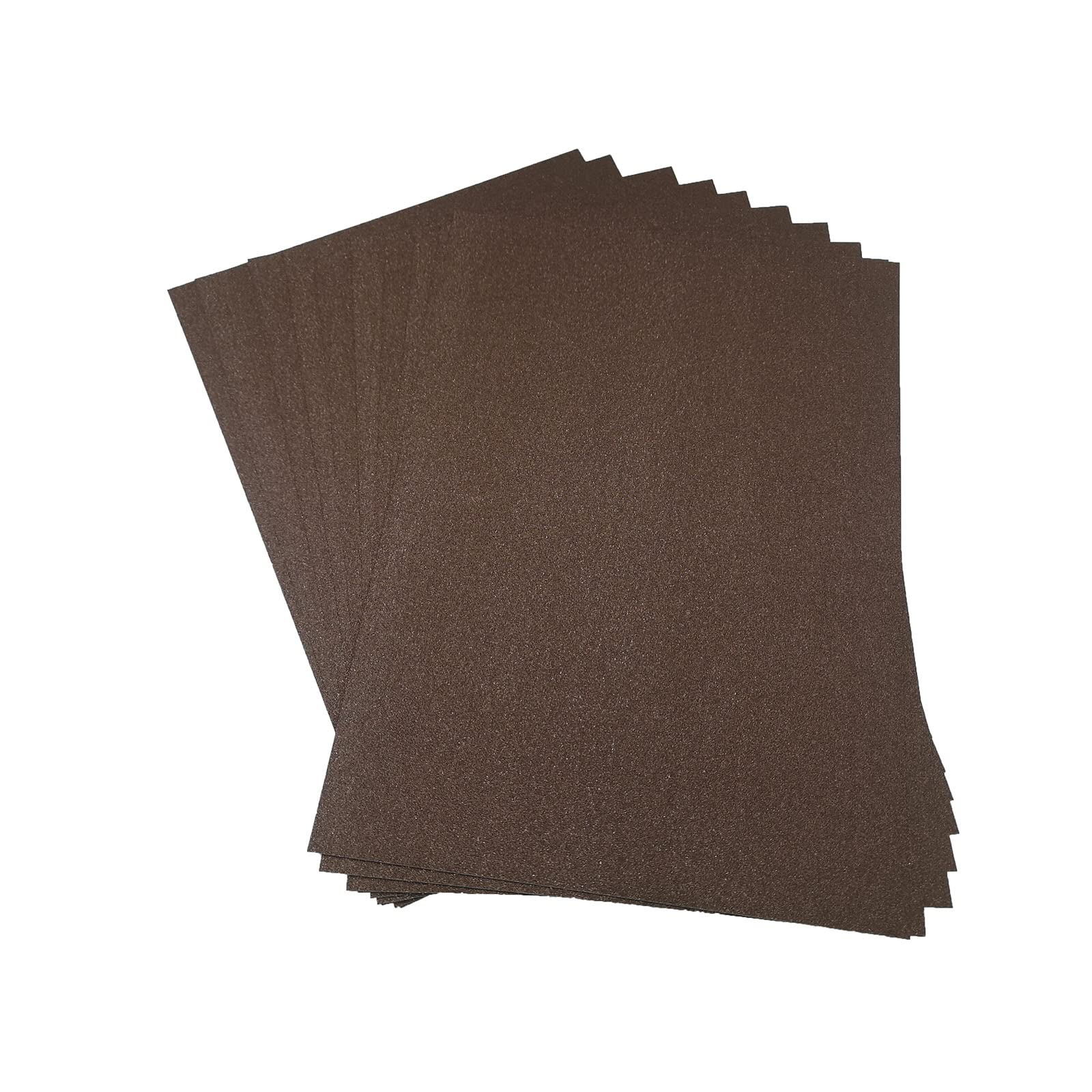 Brown Glitter Cards A4 250GSM 10 Sheets Coloured Paper Card Crafts Cardstock Sparkling Paper for Arts Work Party Decoration.