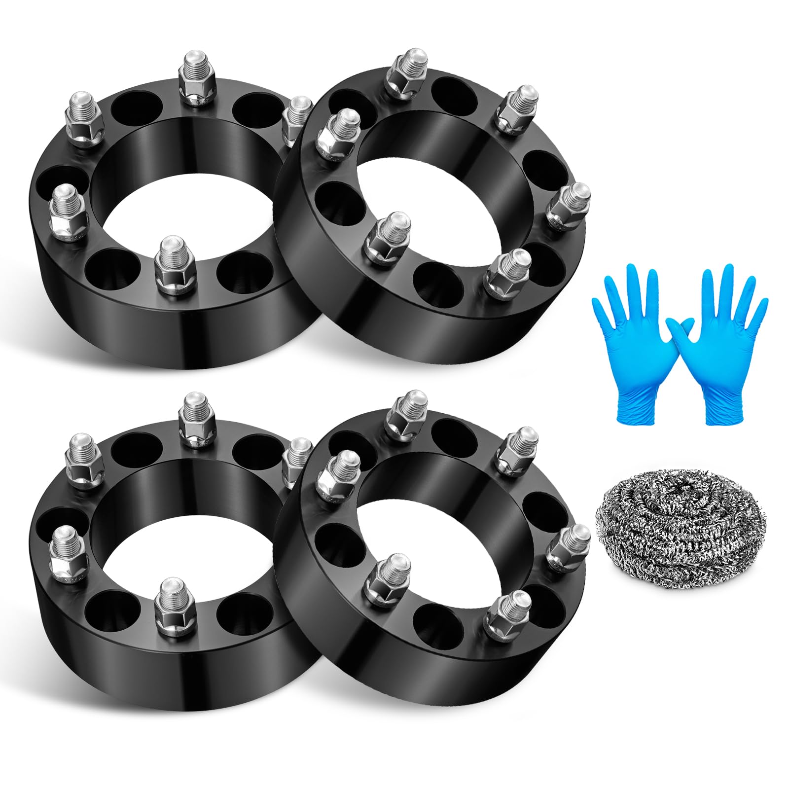 Photo 1 of BDFHYK 6x139.7mm Wheel Spacers 2 inch 6x5.5 Spacer Compatible with Chevrolet 1999-2022 Silverado 1500 Suburban 1500 Tahoe 1992-2022 GMC, Forged 6 Lug Wheel Adapters M14x1.5 & 108mm Hub Bore, Set of 4
