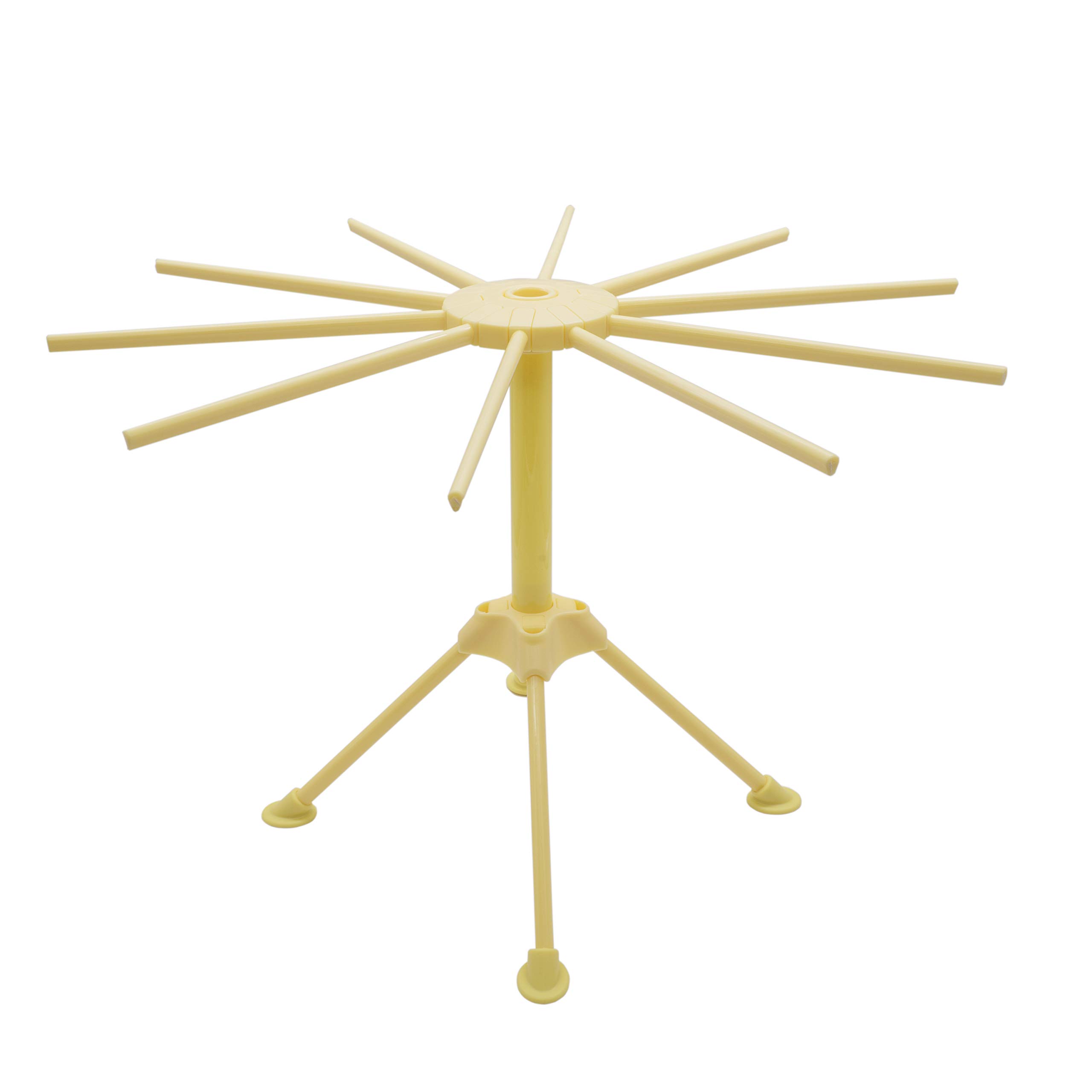 Anzirose Pasta Drying Rack Collapsible Pasta Spaghetti Noodles Dryer Holder Hanging Rack - Yellow