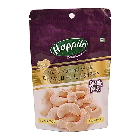 Happilo Premium 100% Natural Whole Cashews, 35g